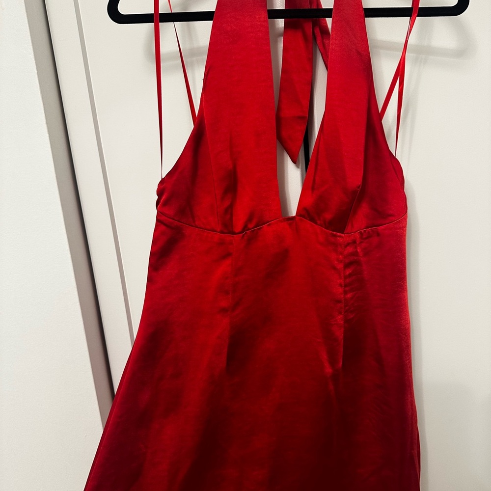 Red Halter Dress mini